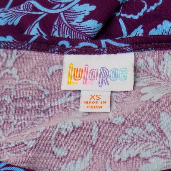 LuLaRoe Irma Flower Print Tunic Top Size XS  NWT - Picture 7 of 10